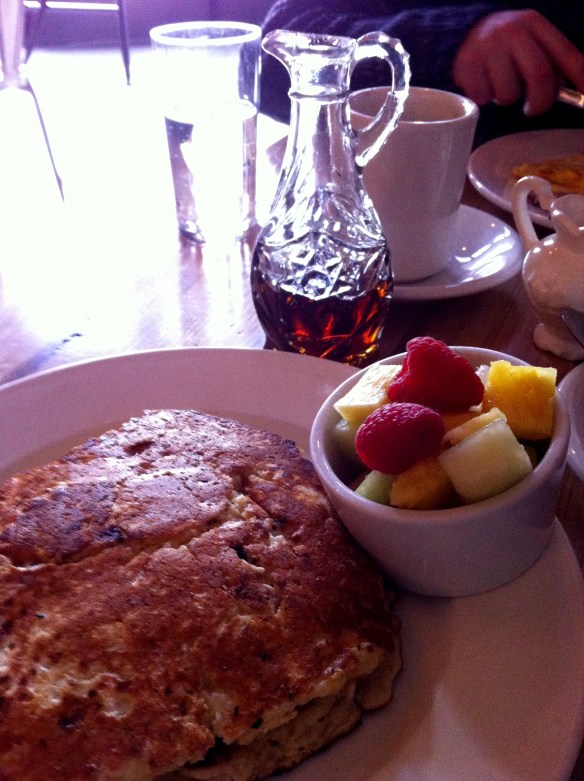 Apple cheese pancakes