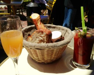 mimosa and bloody mary